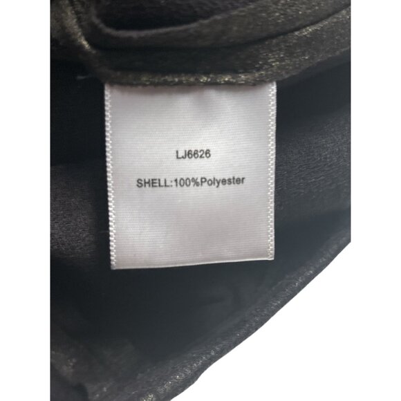 C. Luce Womens Asymmetrical Zip Long Sleeve Jacket Medium Black - Picture 7 of 10